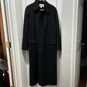 Talbots lined Black Trench Coat
